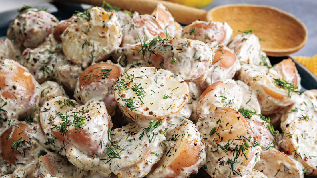 Red Potato Salad with Creamy Dill Dressing