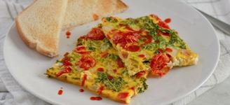 Roasted Veggie & Bacon Sheet-Pan Frittata