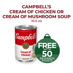 Campbell's Cream of Chicken or Mushroom Soup 10.5oz