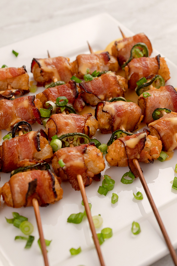 Loaded Tots on a Stick