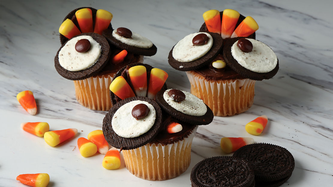 Turkey Face Cupcakes