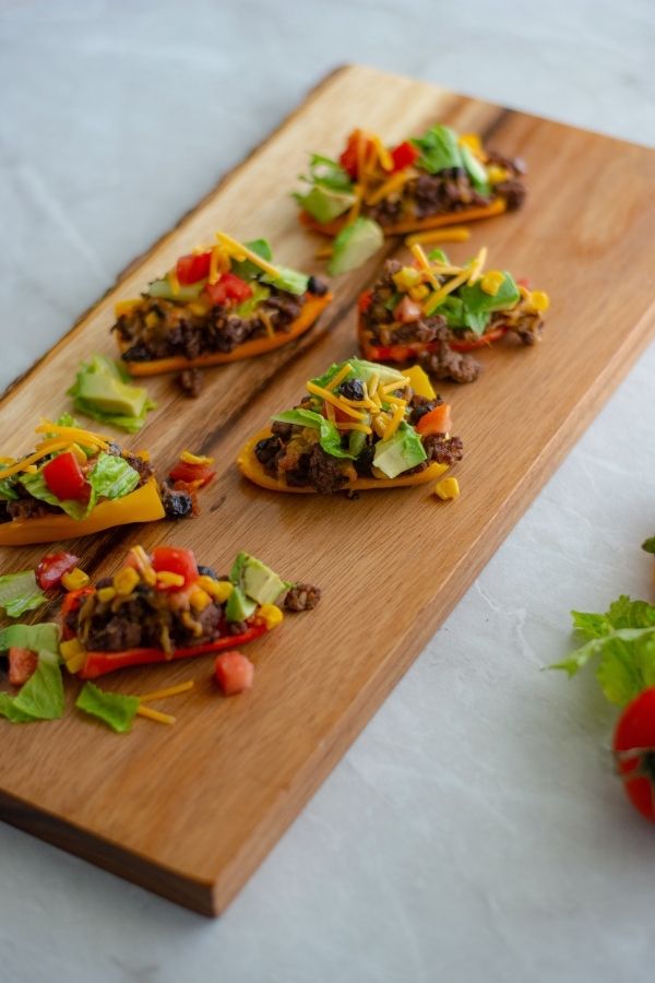 Mini Bell Pepper Nachos