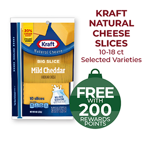 Kraft Natural Cheese Slices 10-18ct, Selected Varieties