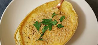 Twice Baked Spaghetti Squash & Cheese