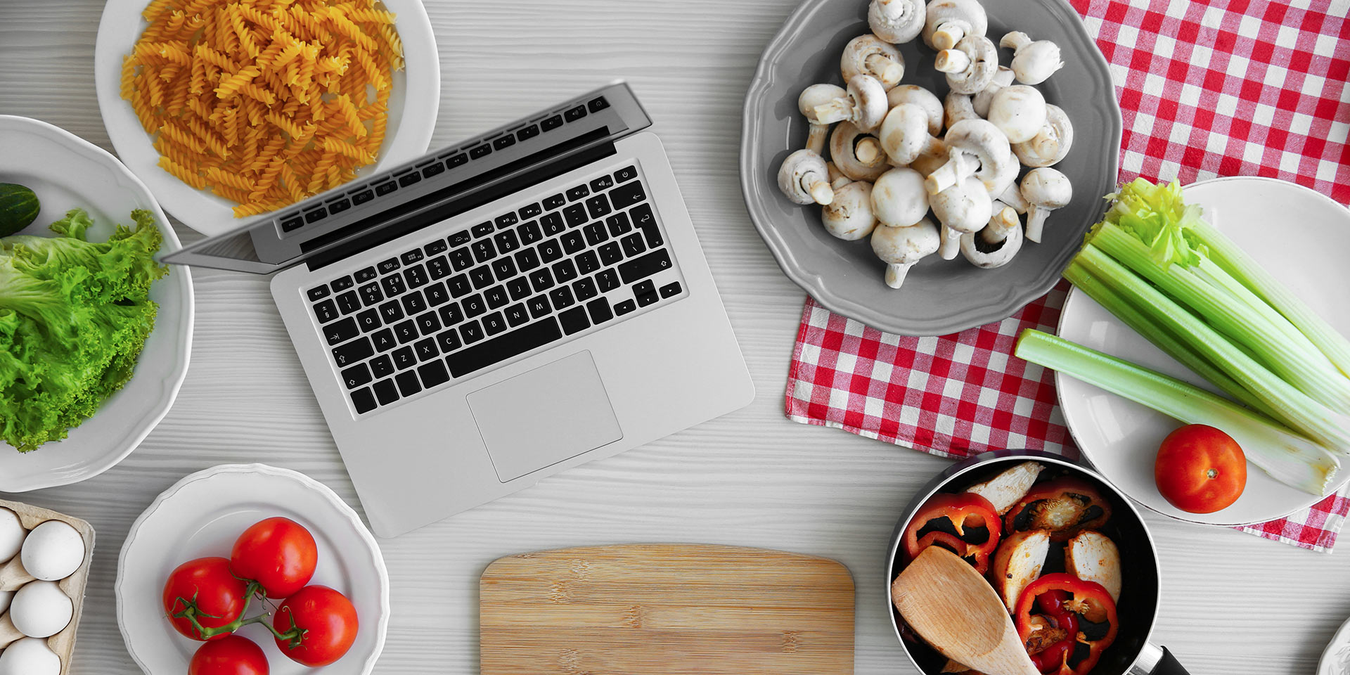 food and a computer