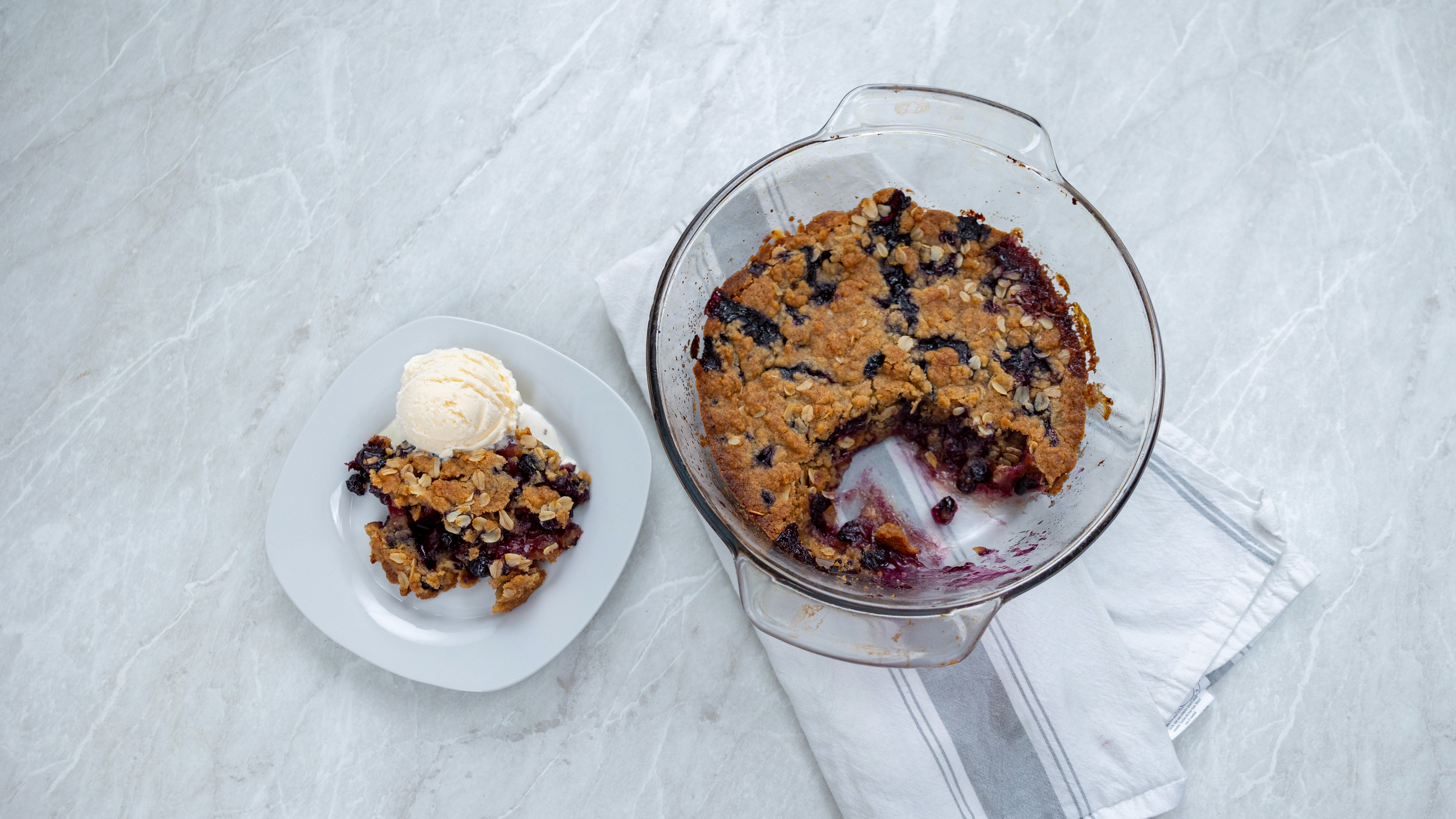 Blueberry-Mango Crisp