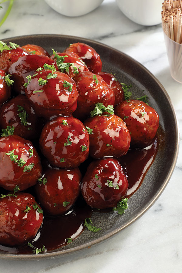 Honey Barbecue Crockpot Meatballs