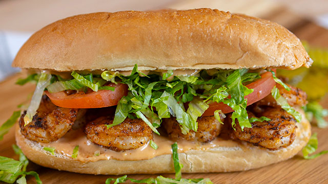 Grilled Shrimp Po' Boys